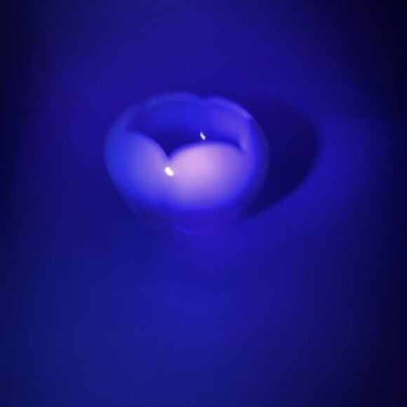 Vintage Duncan Miller Pink Opalescent Glass 5”‎ Hair Receiver w/Rim Footed Bowl - Picture 16 of 16